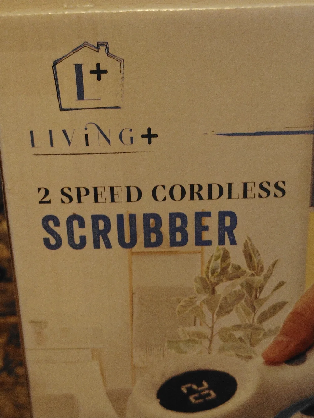 2-Speed Cordless Scrubber – White and Blue Multiple Uses Available Brand New